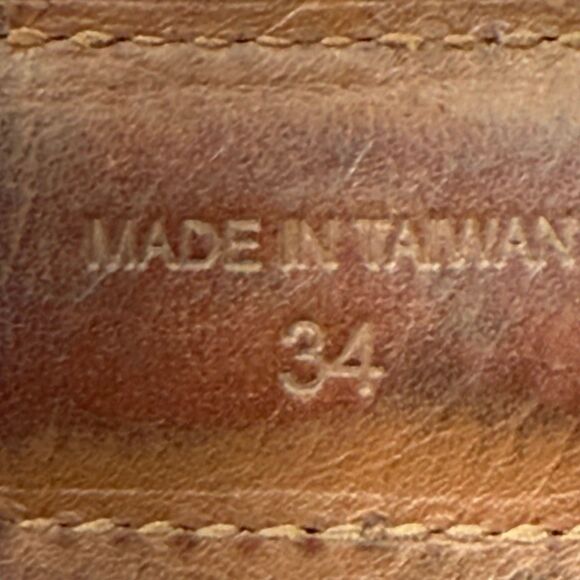 Gap Men’s  canvas and leather belt with a metal buckle size 34 - Picture 5 of 6